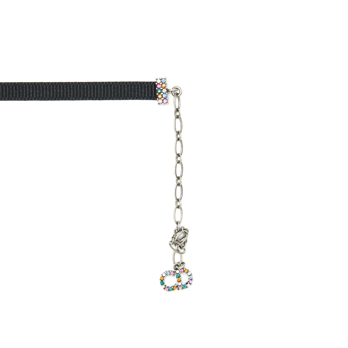 Dior Letter Choker Multicoloured Handbag Black Travel Bag
