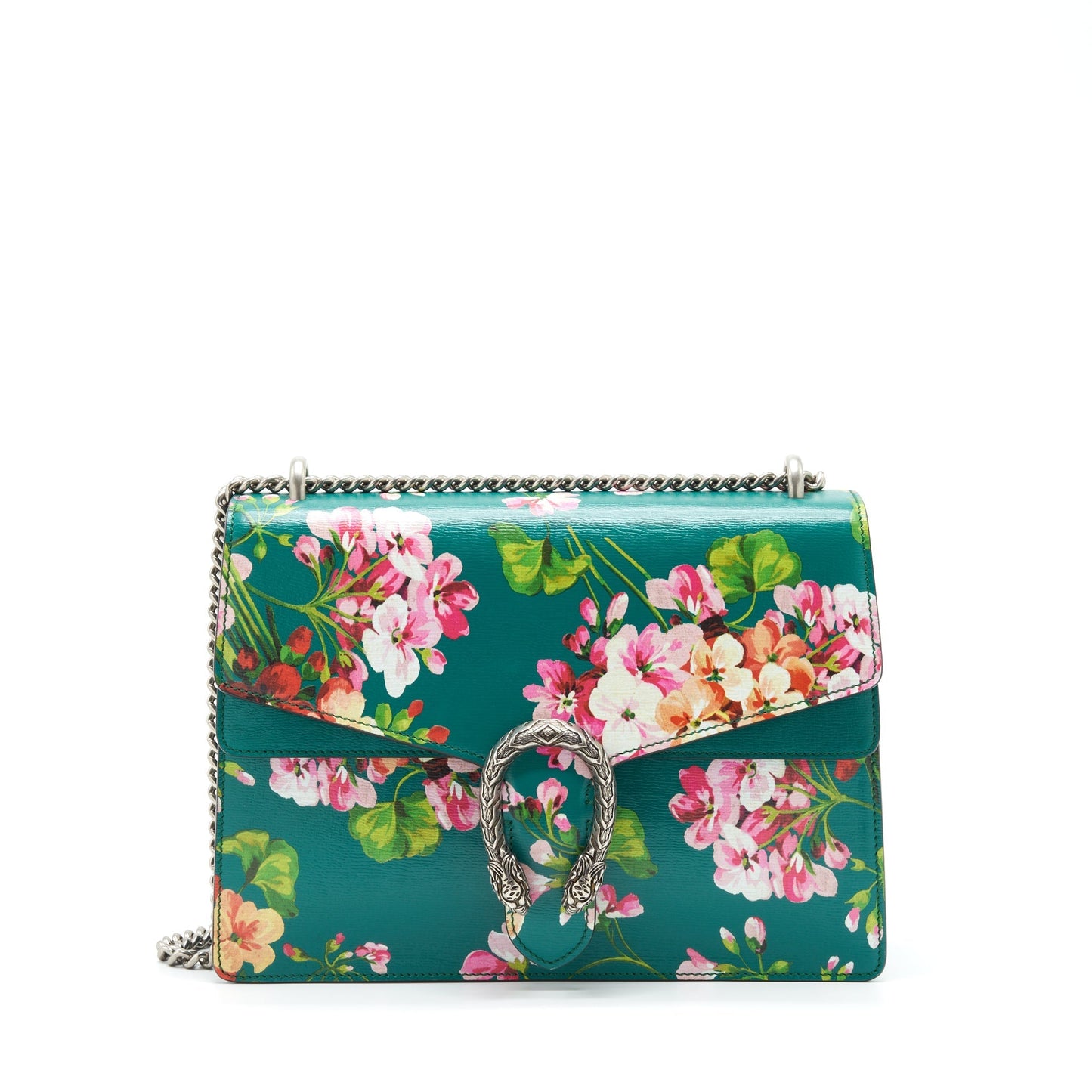 Gucci Dionysus Shoulder Bag Flower Green Large