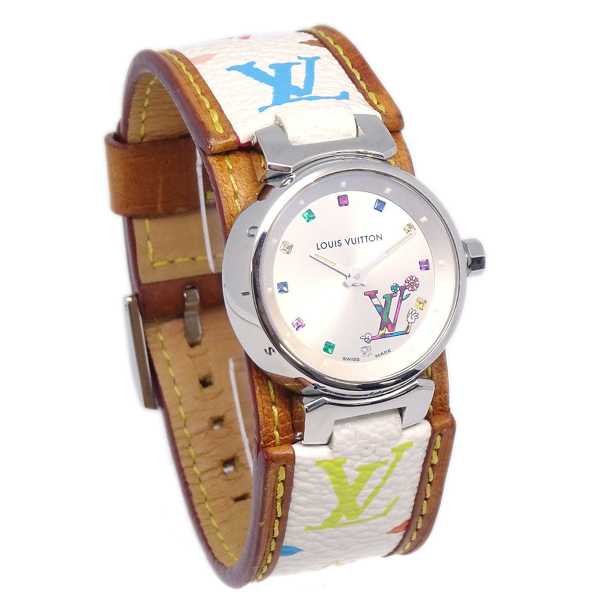 Louis Vuitton × Takashi Murakami Tambour Love Monogram Ref. Watch Style 6