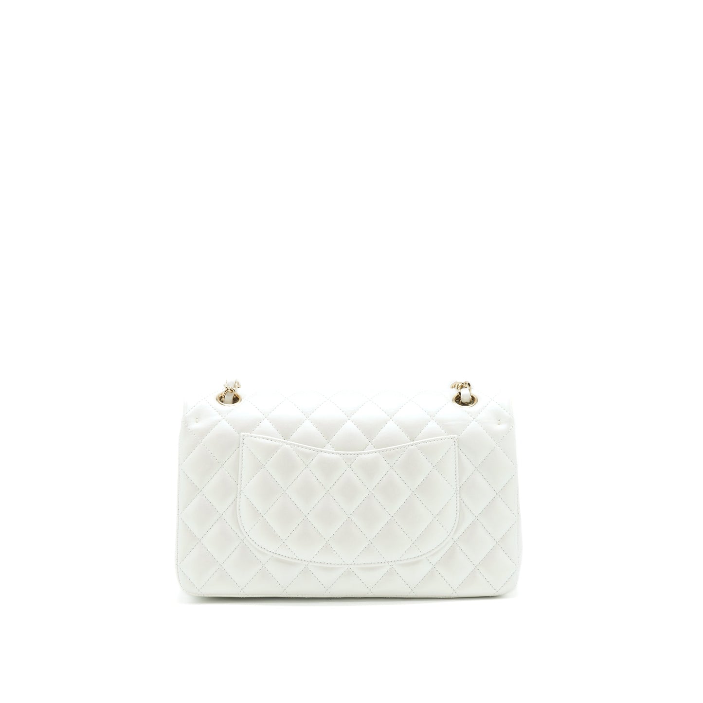 Chanel S21 iridescent classic White Handbag