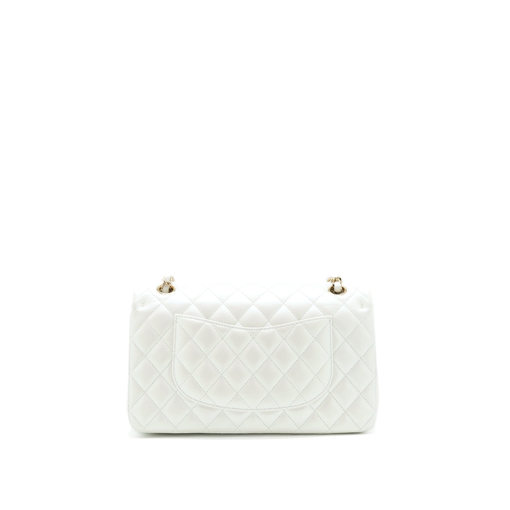 Chanel S21 iridescent classic White Handbag
