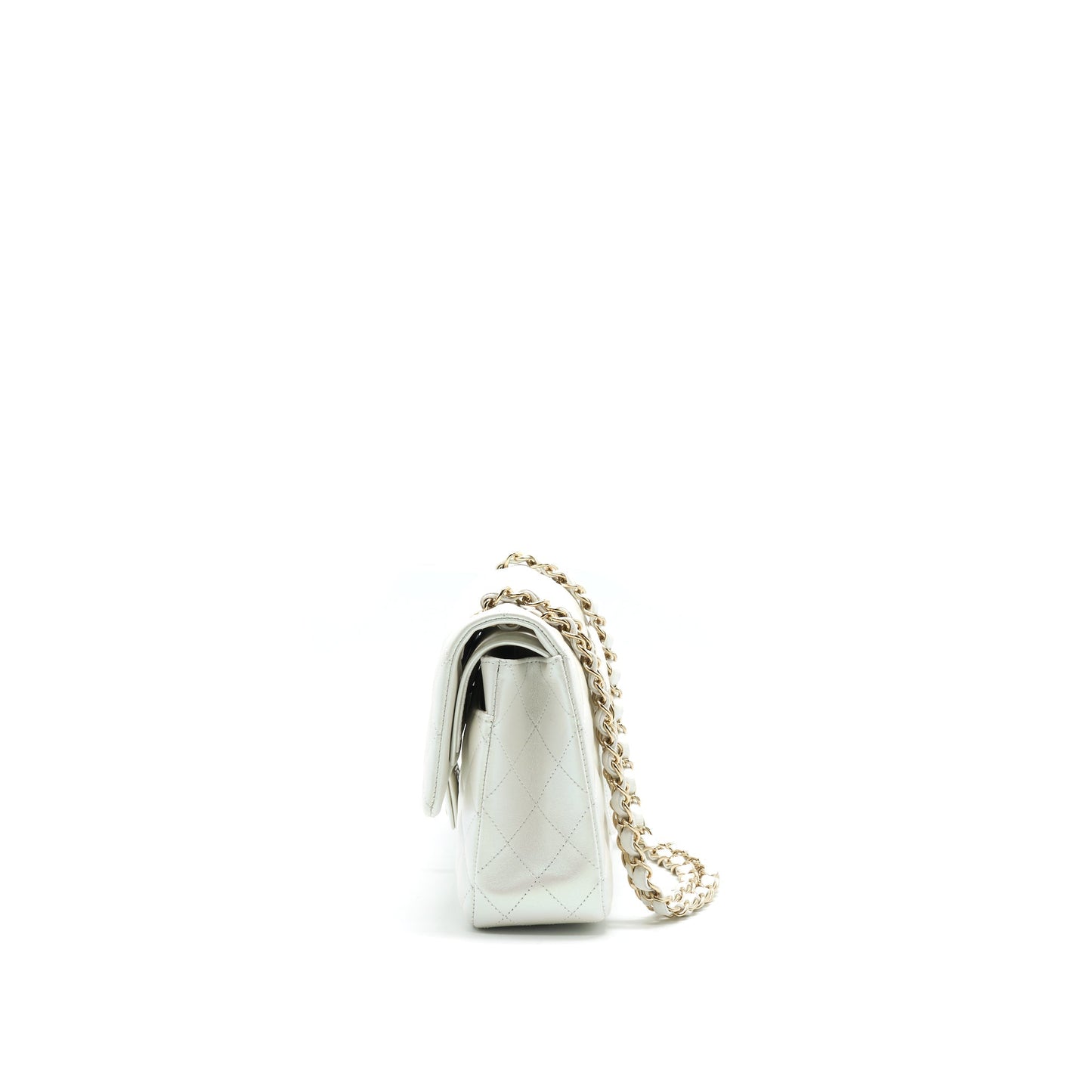 Chanel S21 iridescent classic White Handbag
