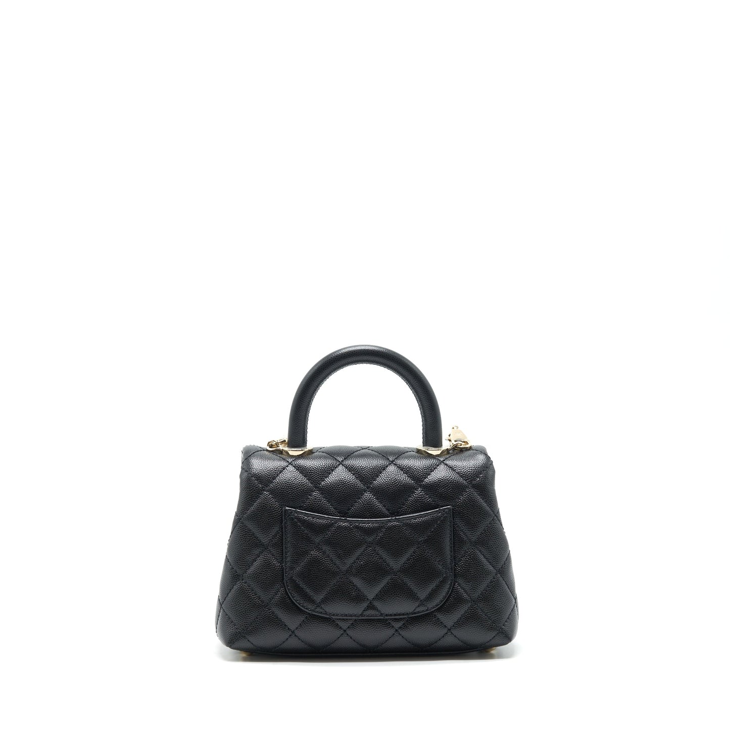 Chanel Coco Handle 20cm Caviar LGHW microchip Black Mini Bag Microchip 1