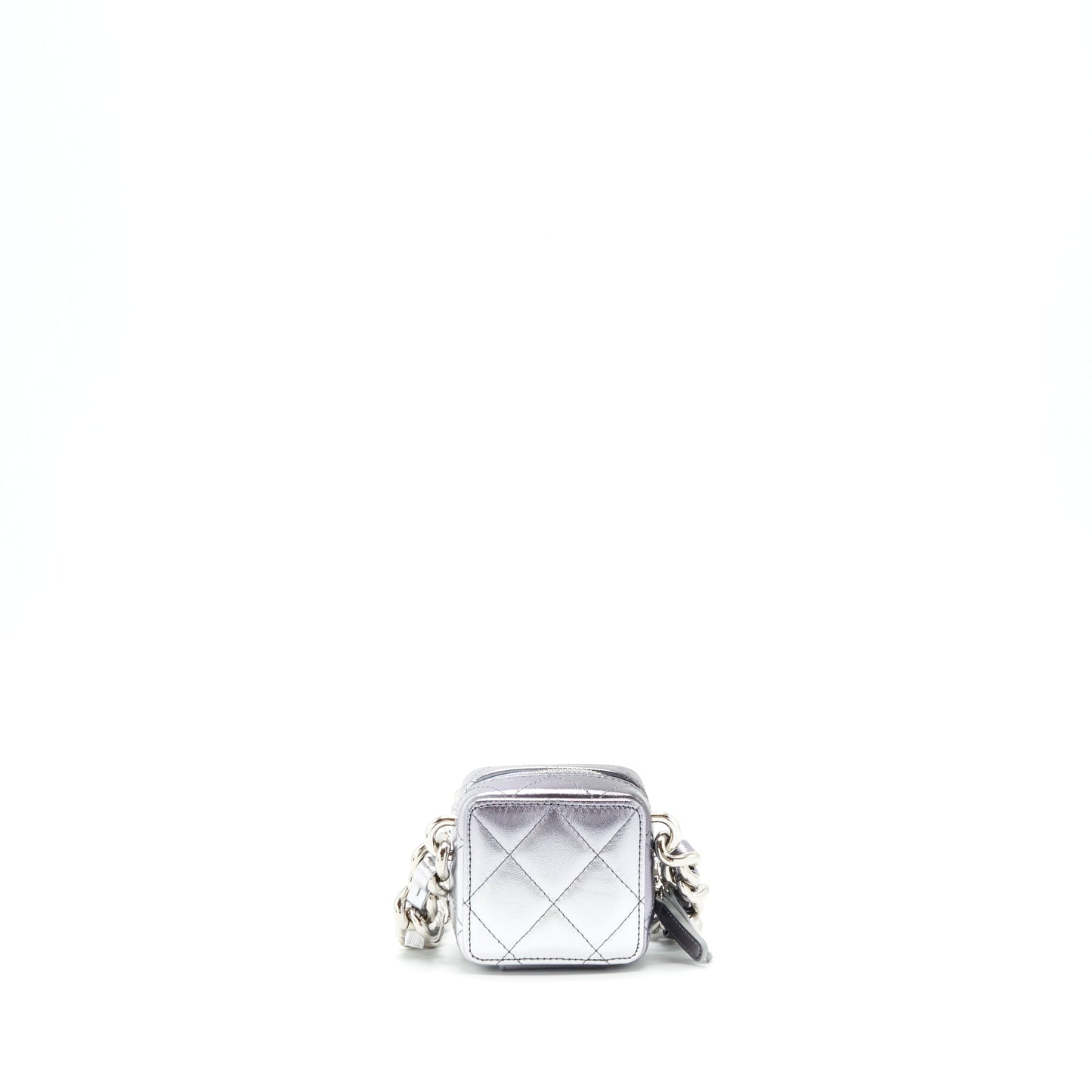 Chanel Vanity Giant SHW Silver Mini Bag