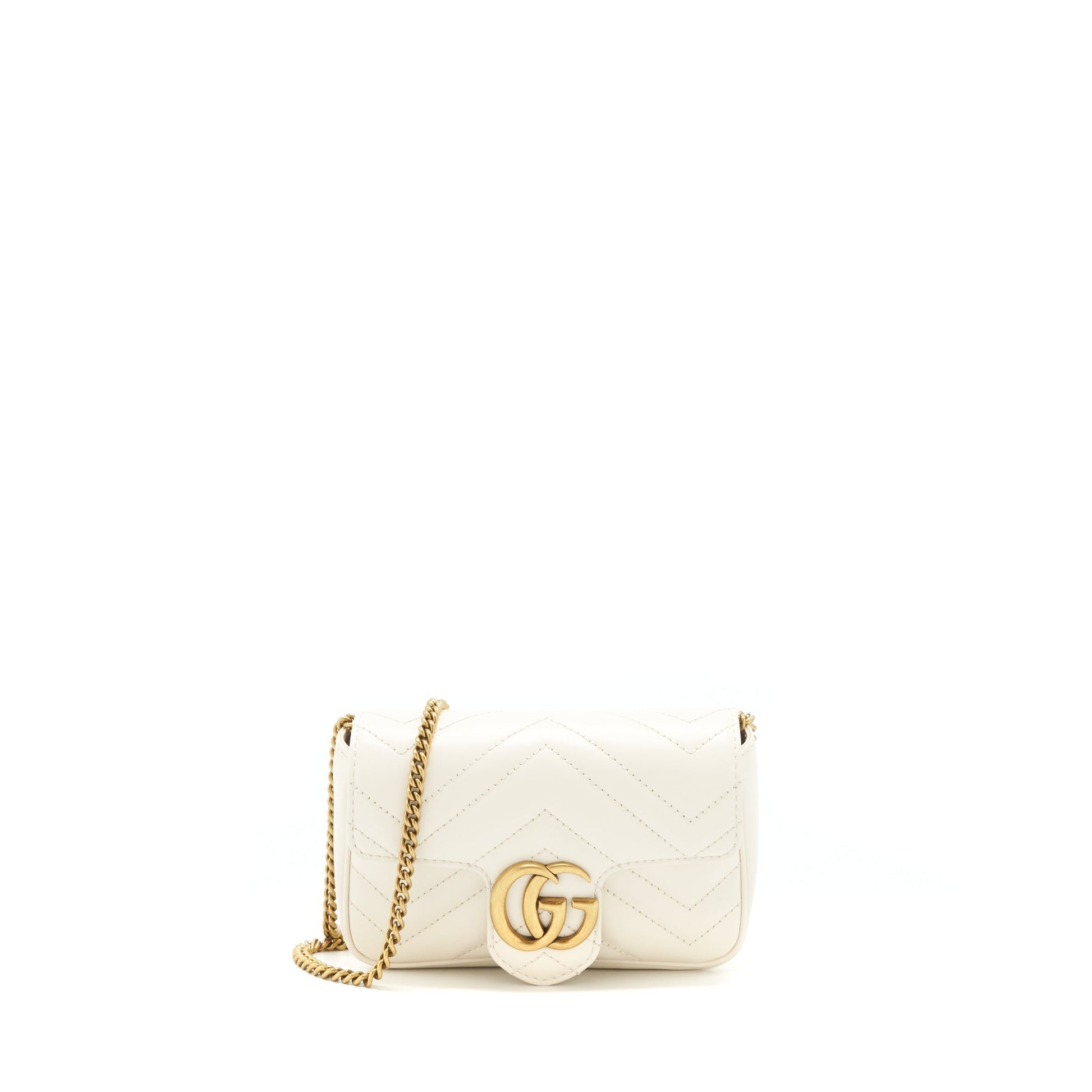 Gucci Marmont Super Bag White Mini Travel Bag