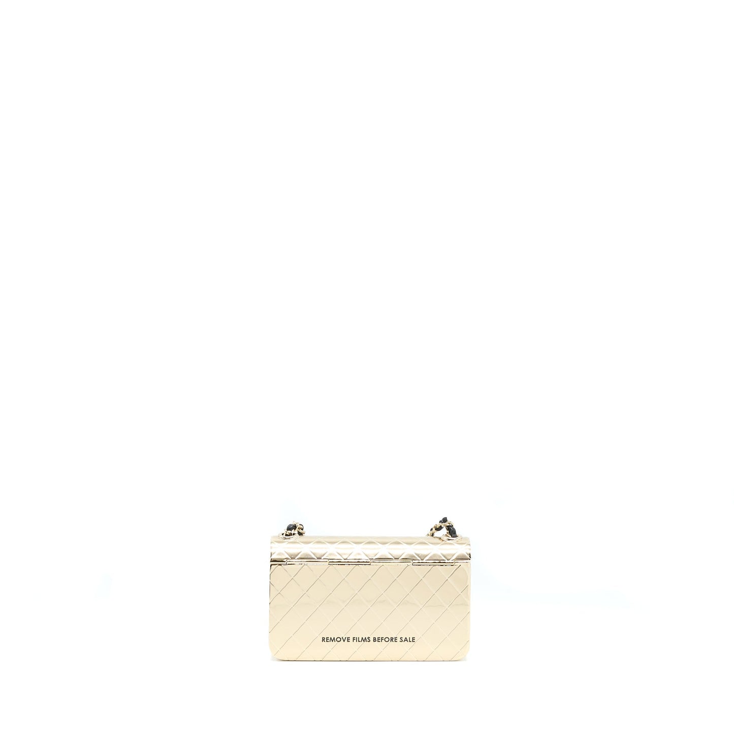 Chanel Evening Tone Hammered Gold Mini Bag