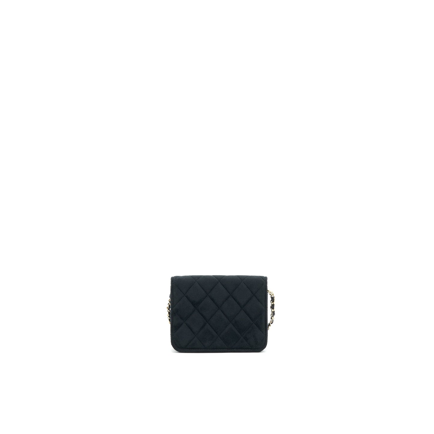 Chanel Velvet Pearl Crush Belt LGHW Black