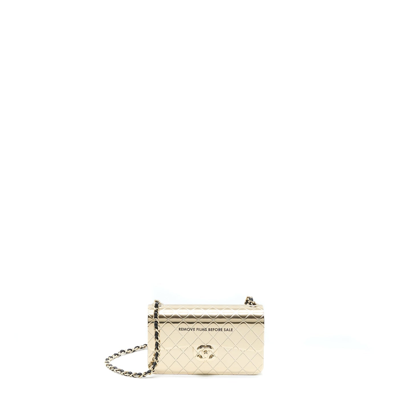 Chanel Evening Tone Hammered Gold Mini Bag