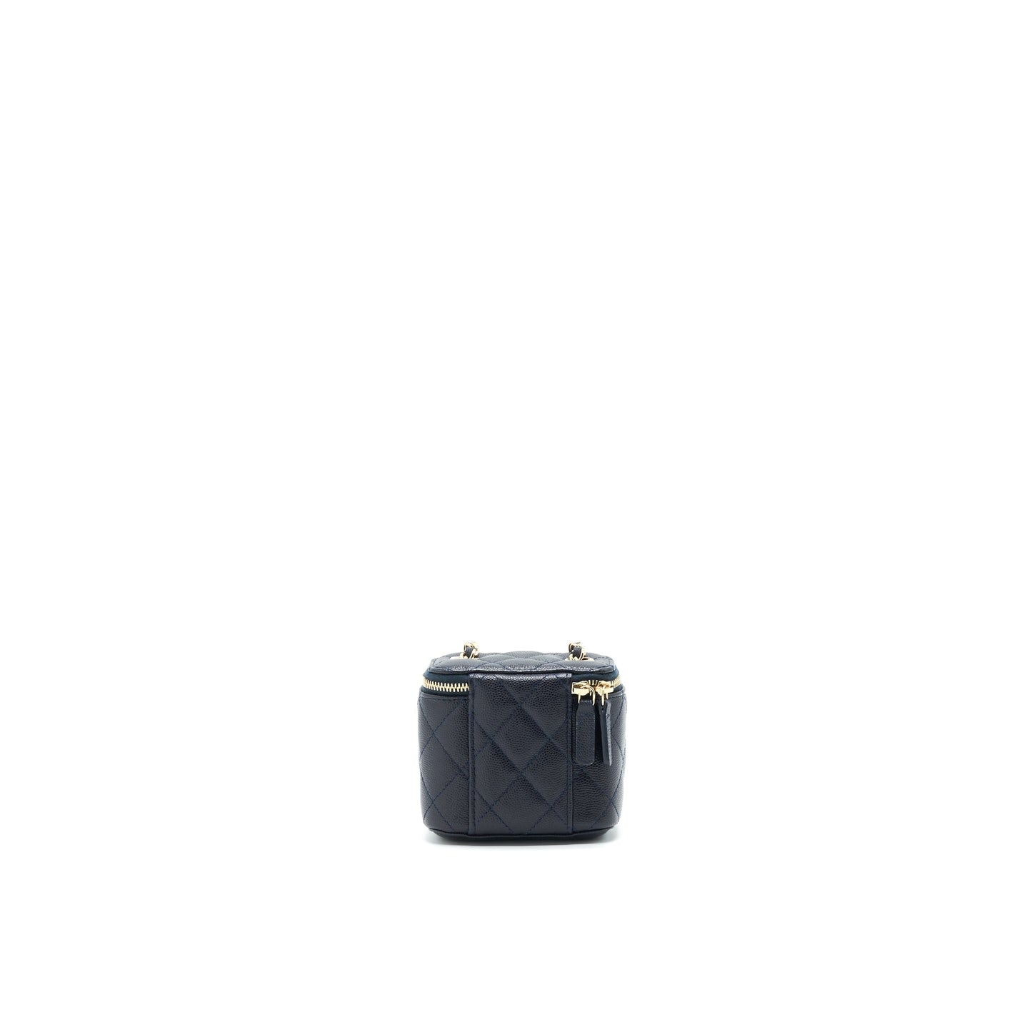 Chanel Vanity Navy LGHW Blue Small Handbag