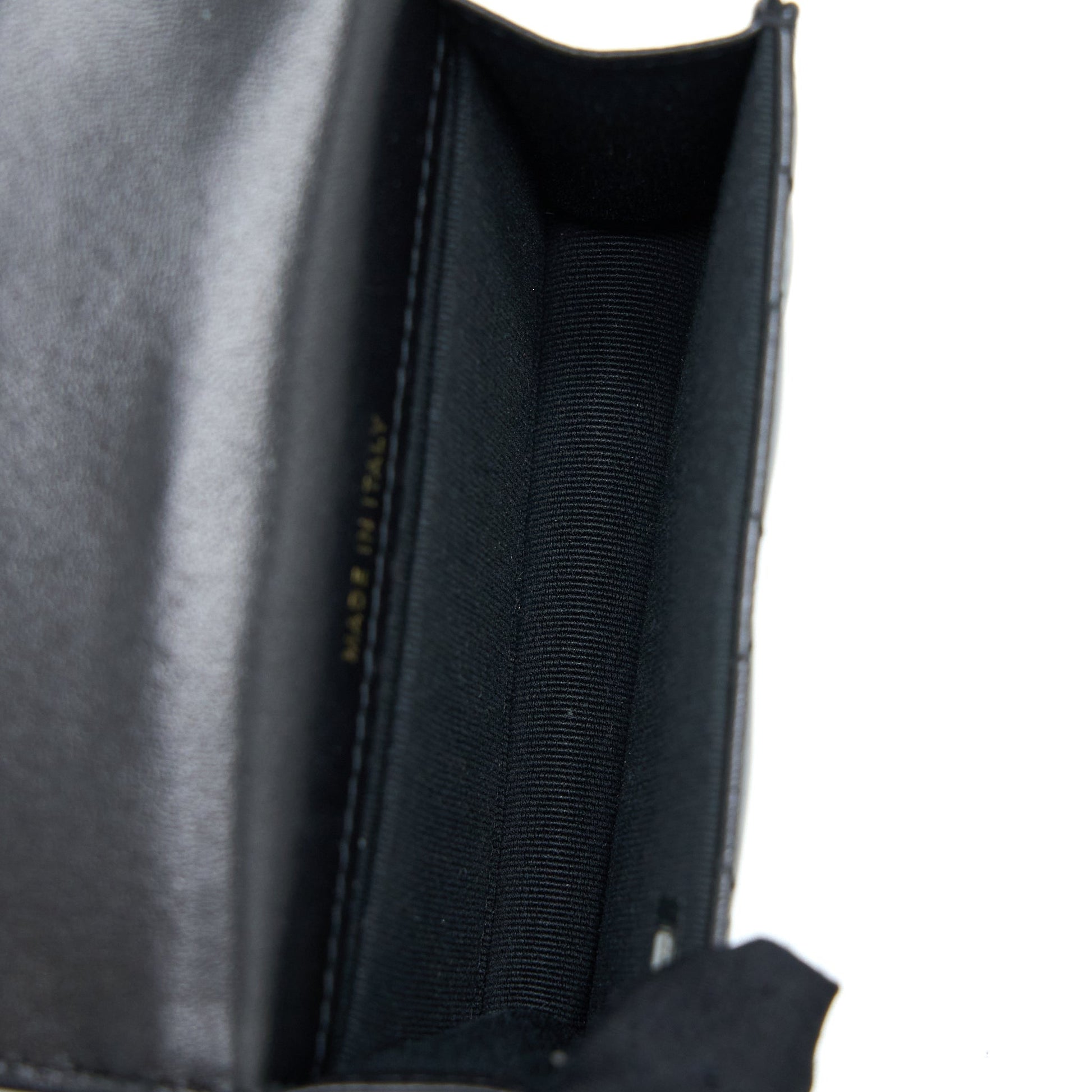 Chanel Jewel Hook Cardholder Lambskin GHW Black Wallet Case