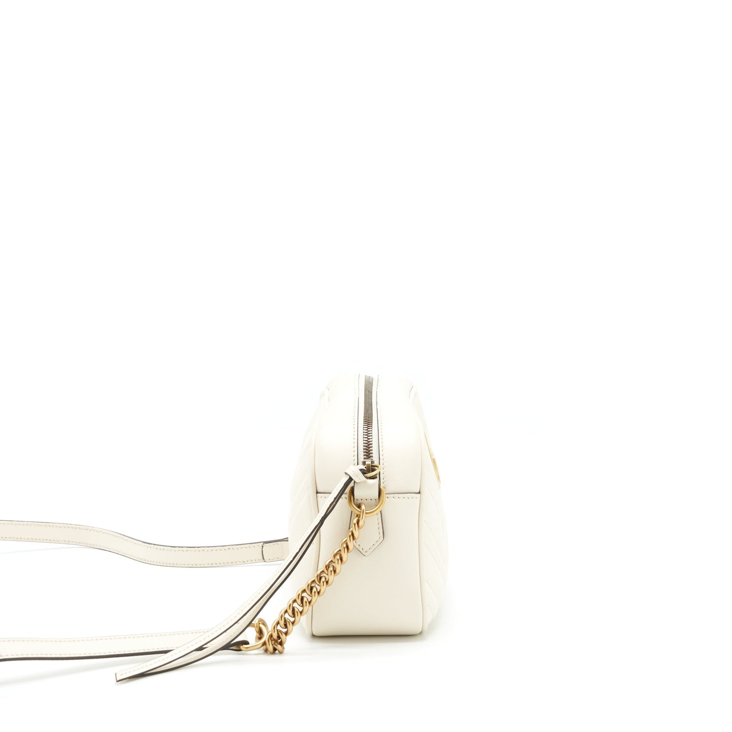 Gucci Marmont Camera Bag White Travel Bag