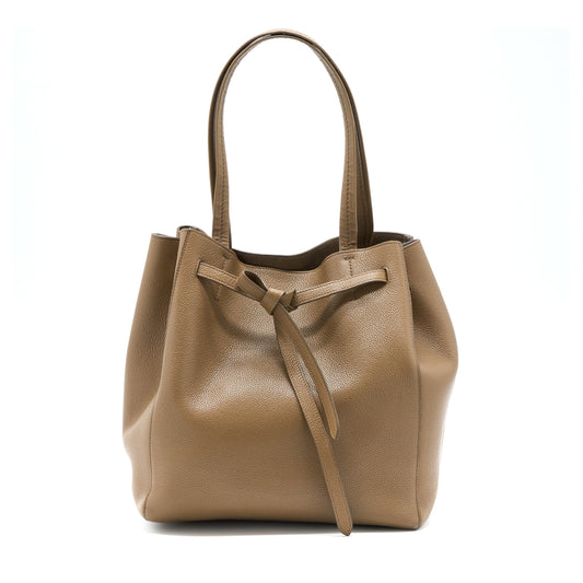 Celine Cabas Phantom Calfskin Taupe Handbag Small Travel Bag