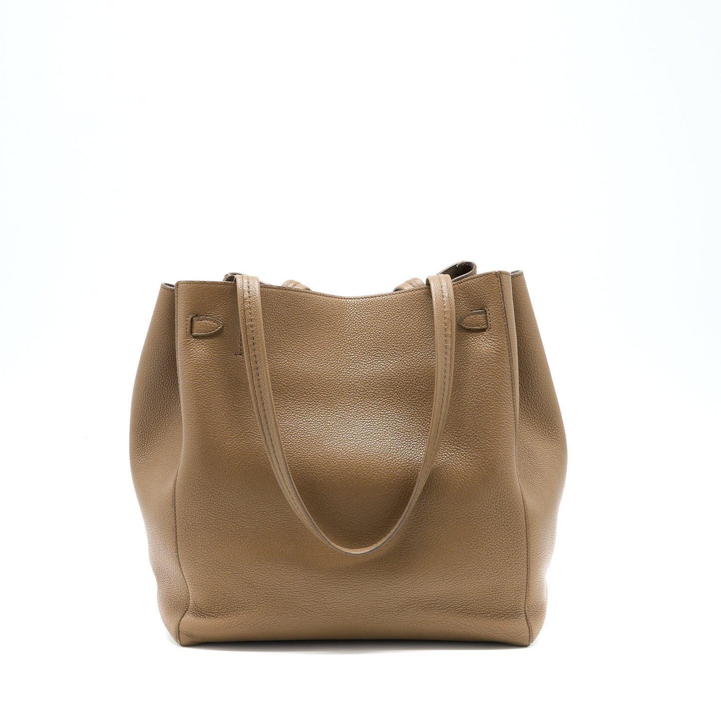 Celine Cabas Phantom Calfskin Taupe Handbag Small Travel Bag