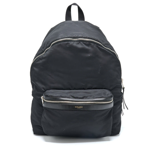 YSL Saint Laurent City Backpack Nylon Black