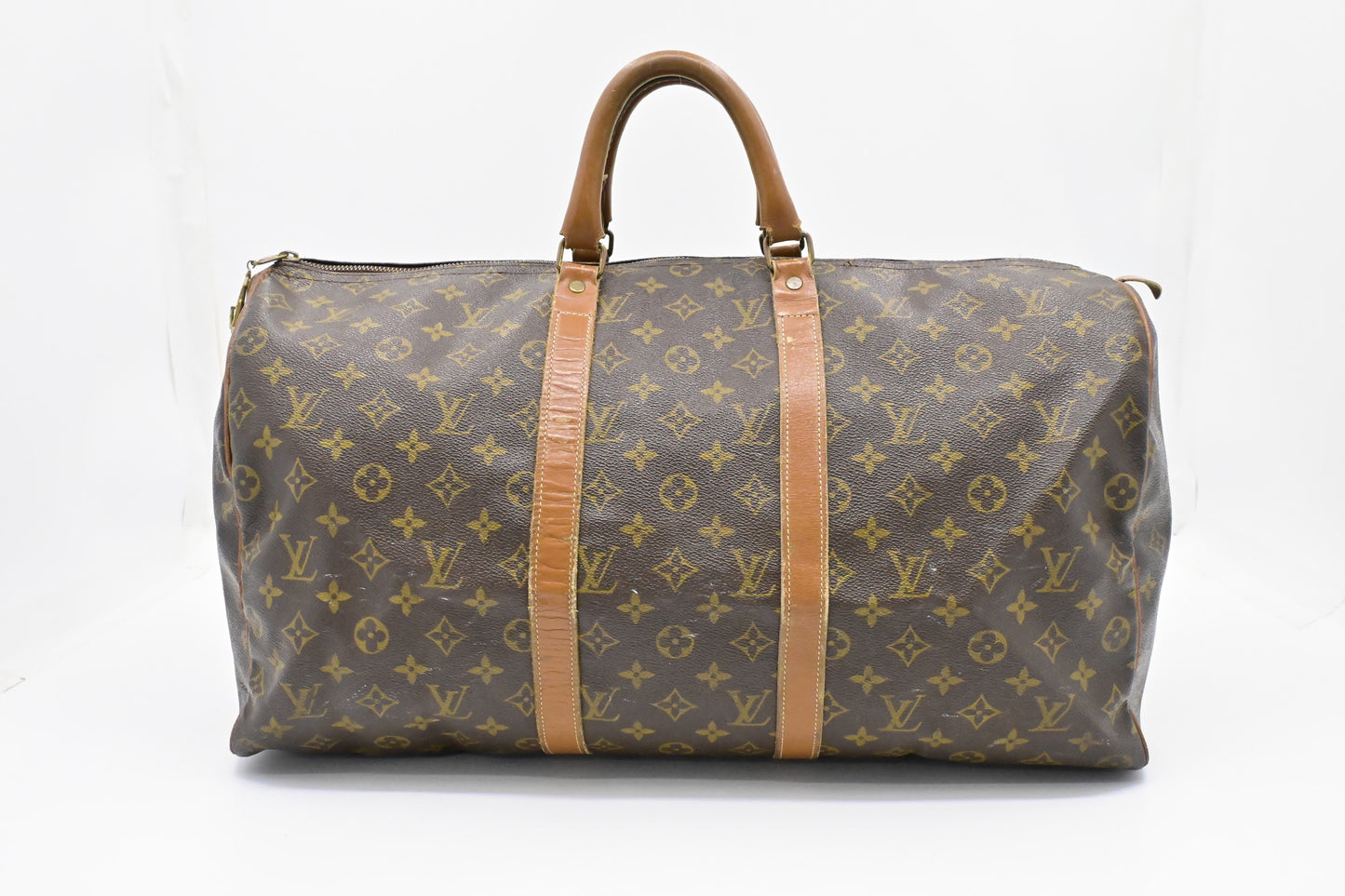 Louis Vuitton French Company Keepall 50 Monogram Canvas Travel Bag