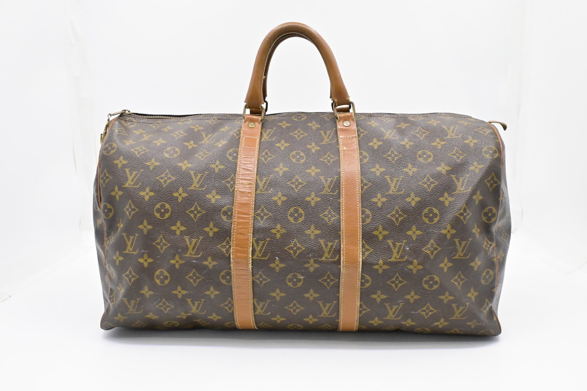 Louis Vuitton French Company Keepall 50 Monogram Canvas Travel Bag