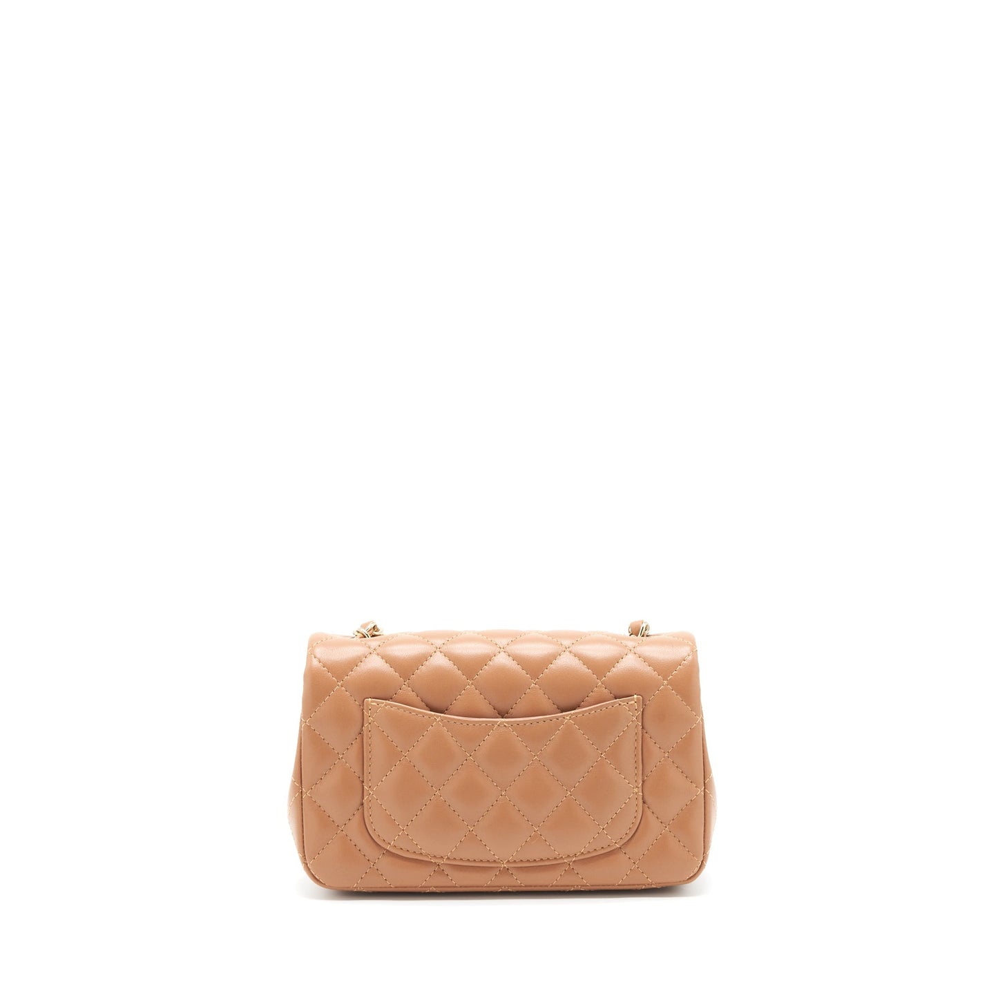 Chanel 22s Rectangular Lambskin Caramel LGHW Mini Bag