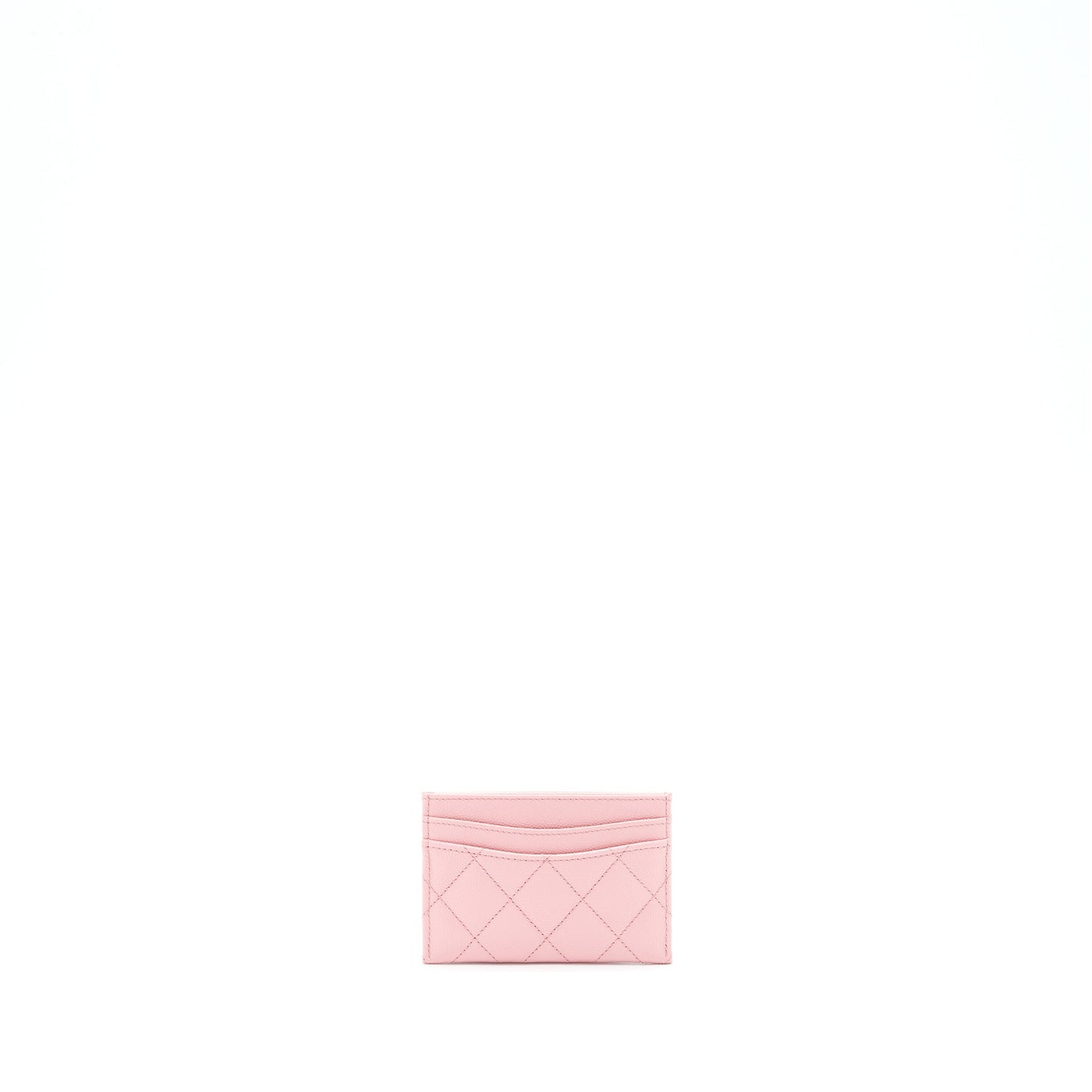 Chanel Classic Card Holder Caviar LGHW Pink Wallet Case