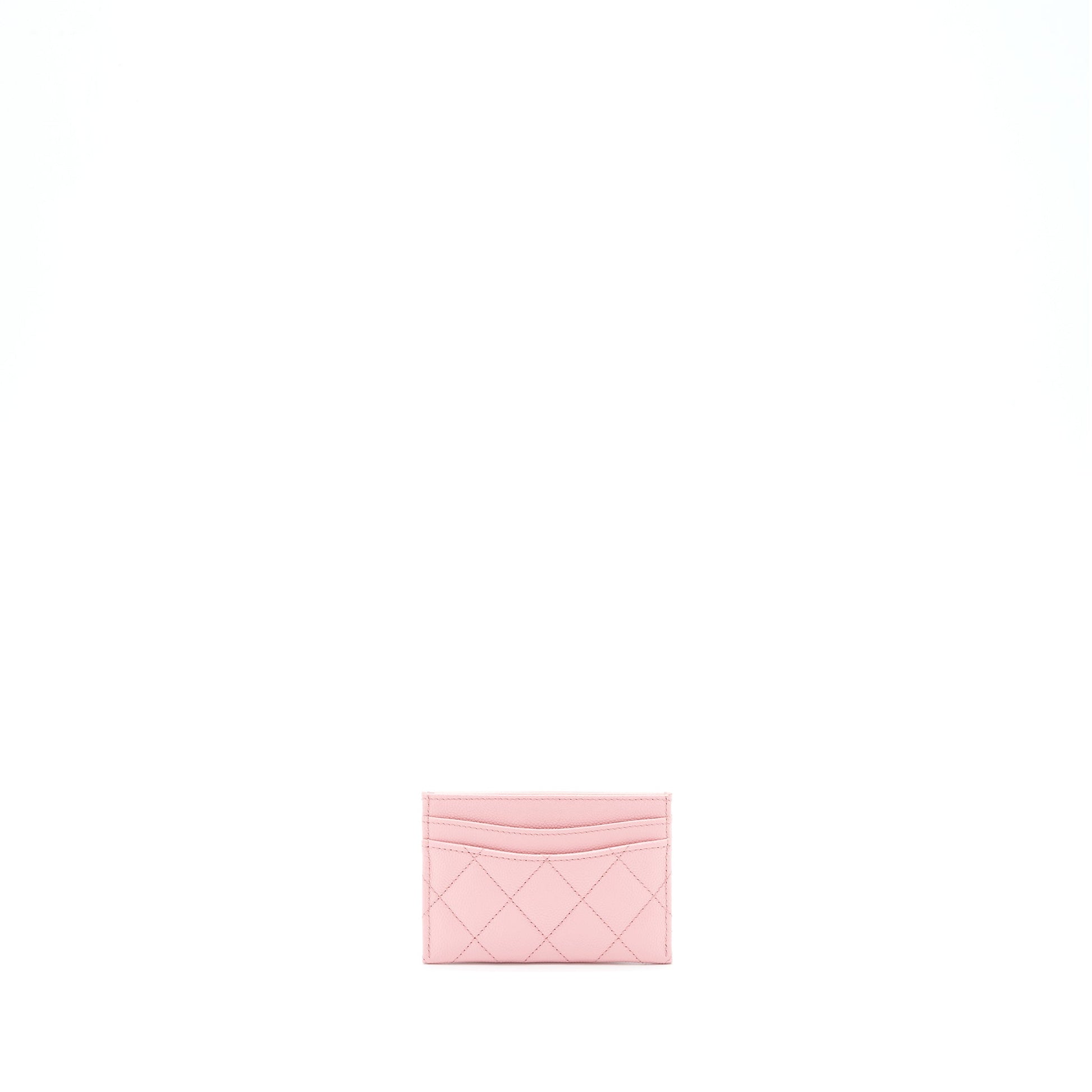 Chanel Classic Card Holder Caviar LGHW Pink Wallet Case