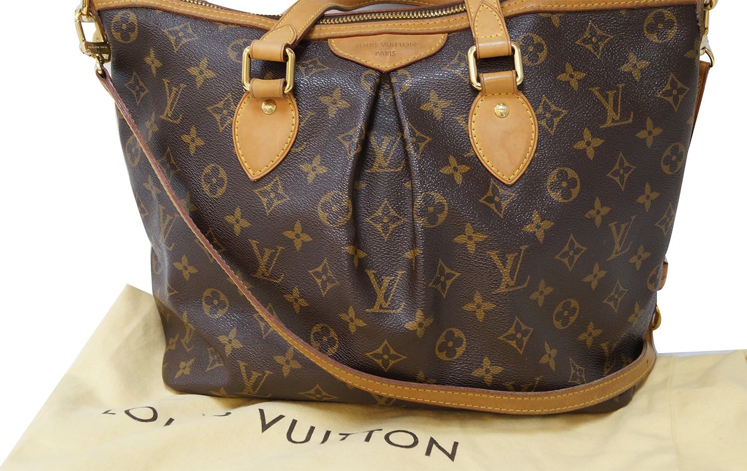Louis Palermo Pm Shoulder Bag Canvas Monogram