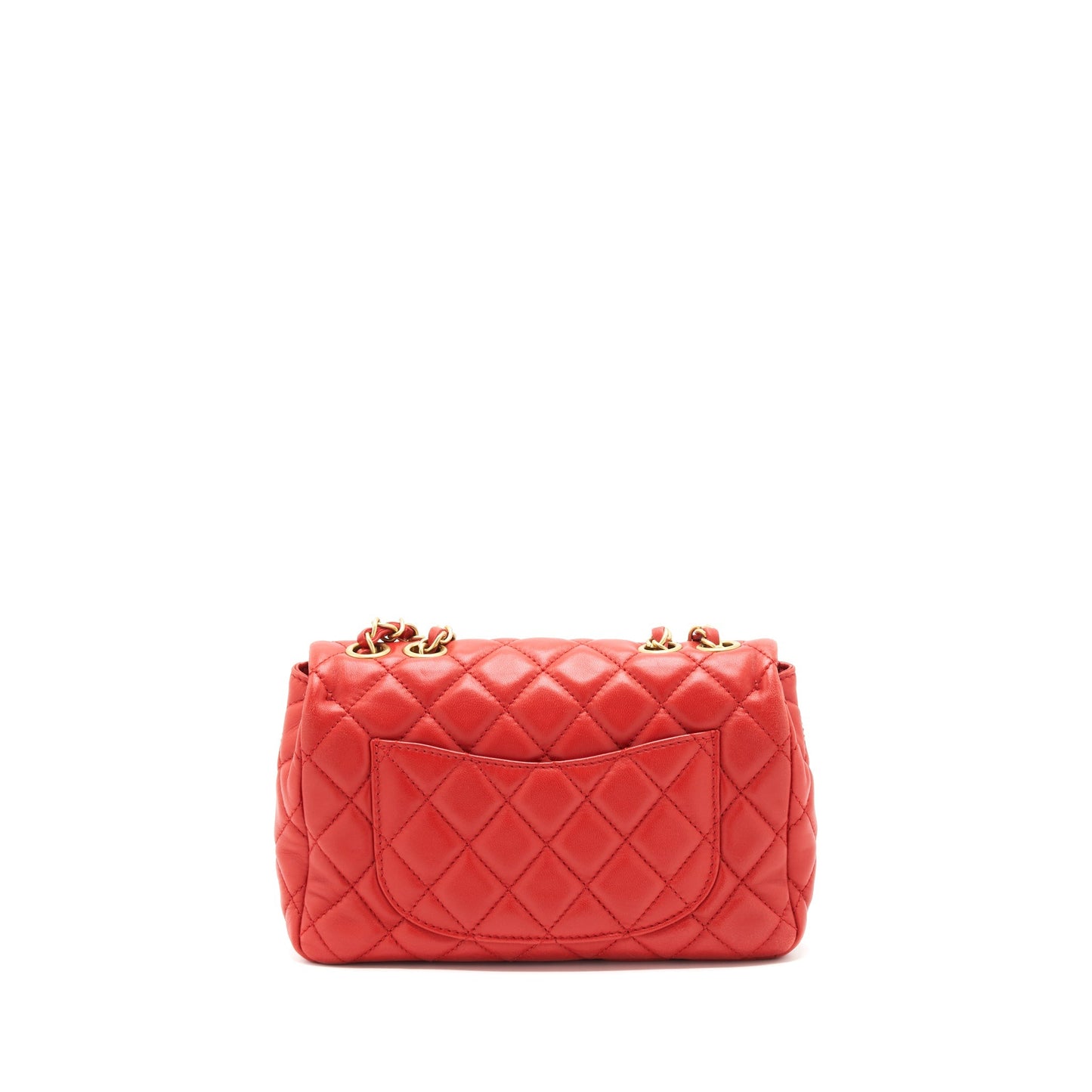 Chanel Now ever Cruise Seasonal Lambskin GHW Red Handbag