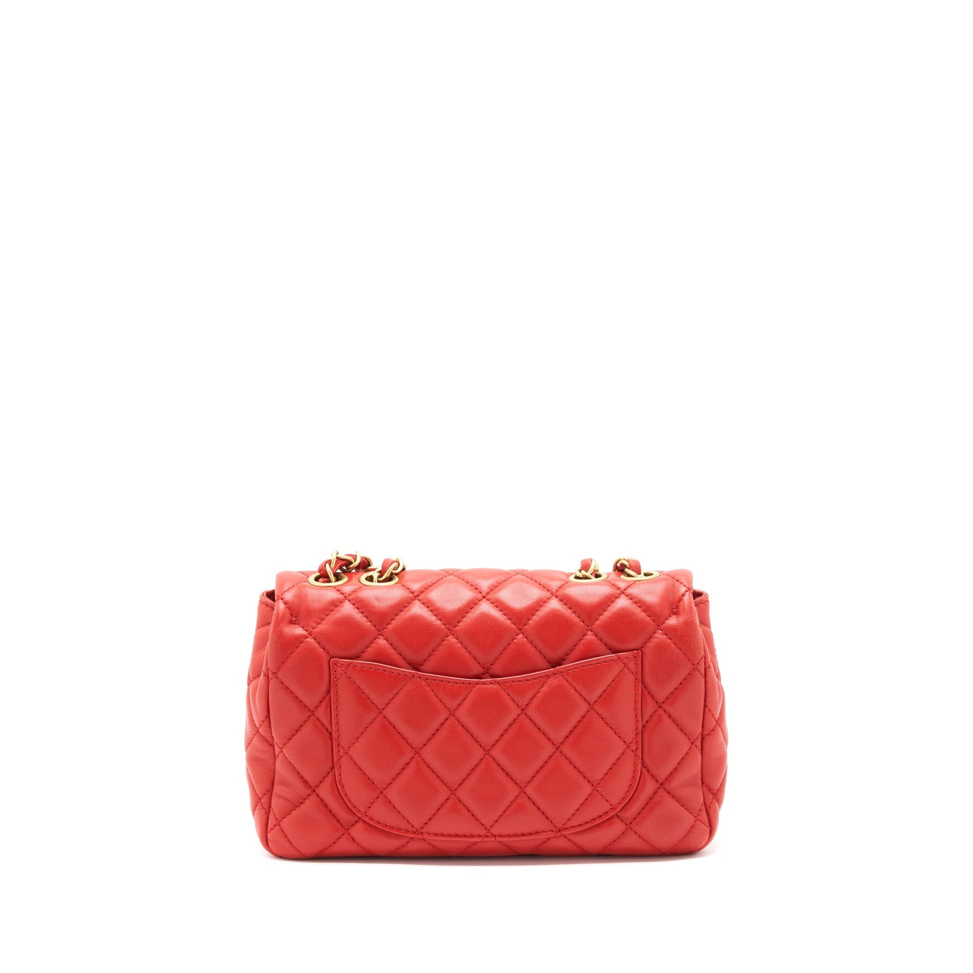 Chanel Now ever Cruise Seasonal Lambskin GHW Red Handbag