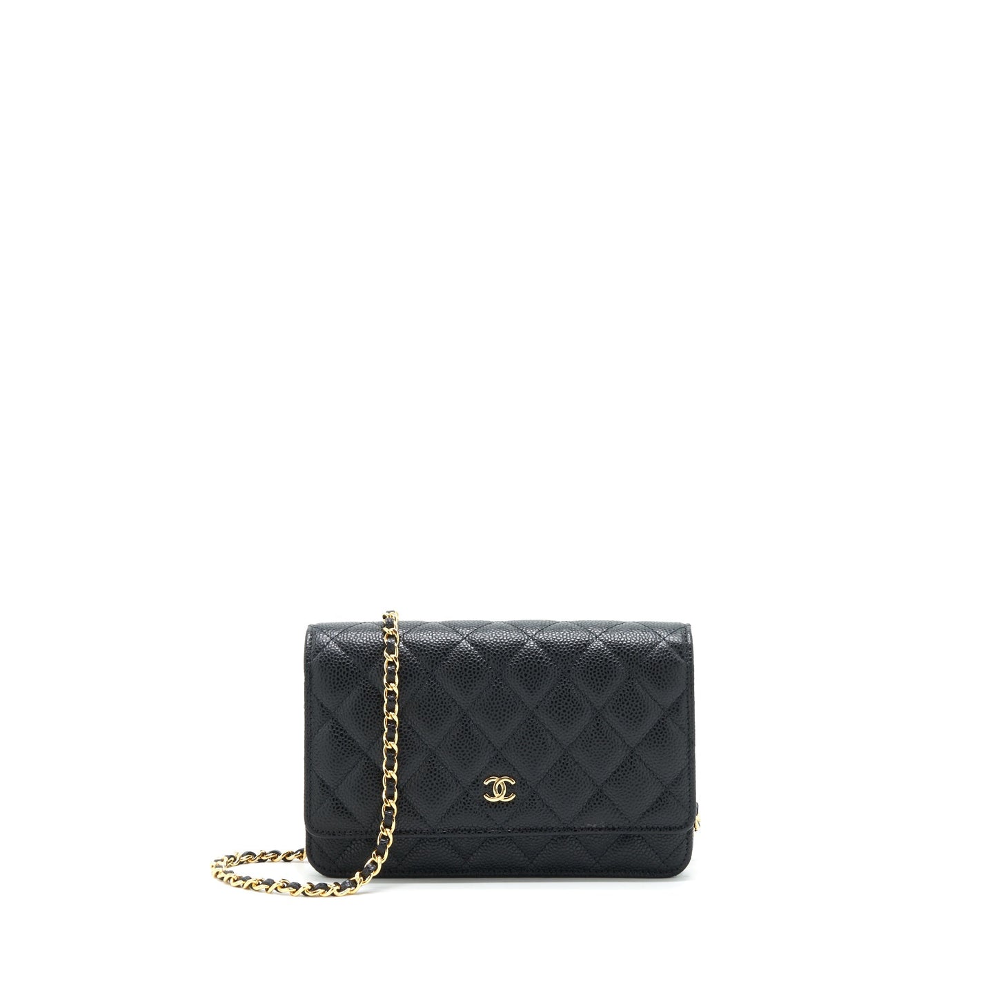 Chanel Classic on Caviar GHW Black Wallet Case Ghw 1