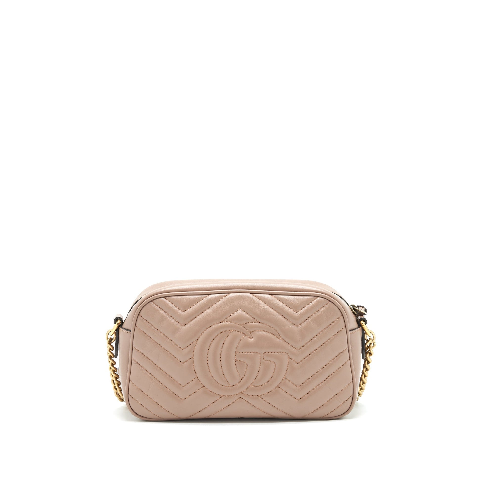 Gucci Marmont Camera Bag Matelasse Beige Travel Bag