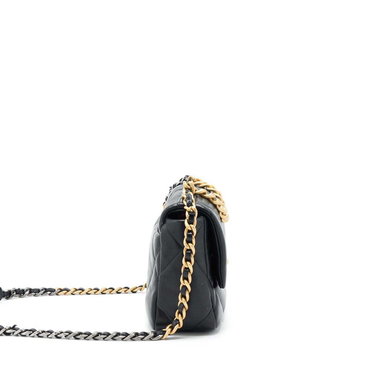 Chanel 19 Black Small Handbag Black 2