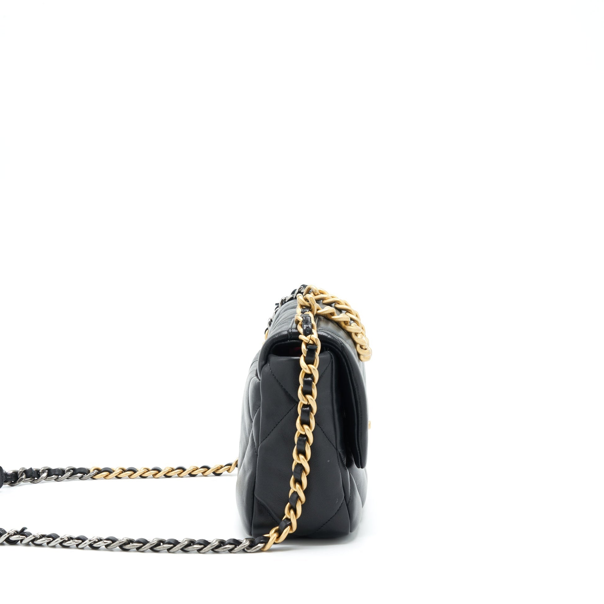 Chanel 19 Black Small Handbag Black 2