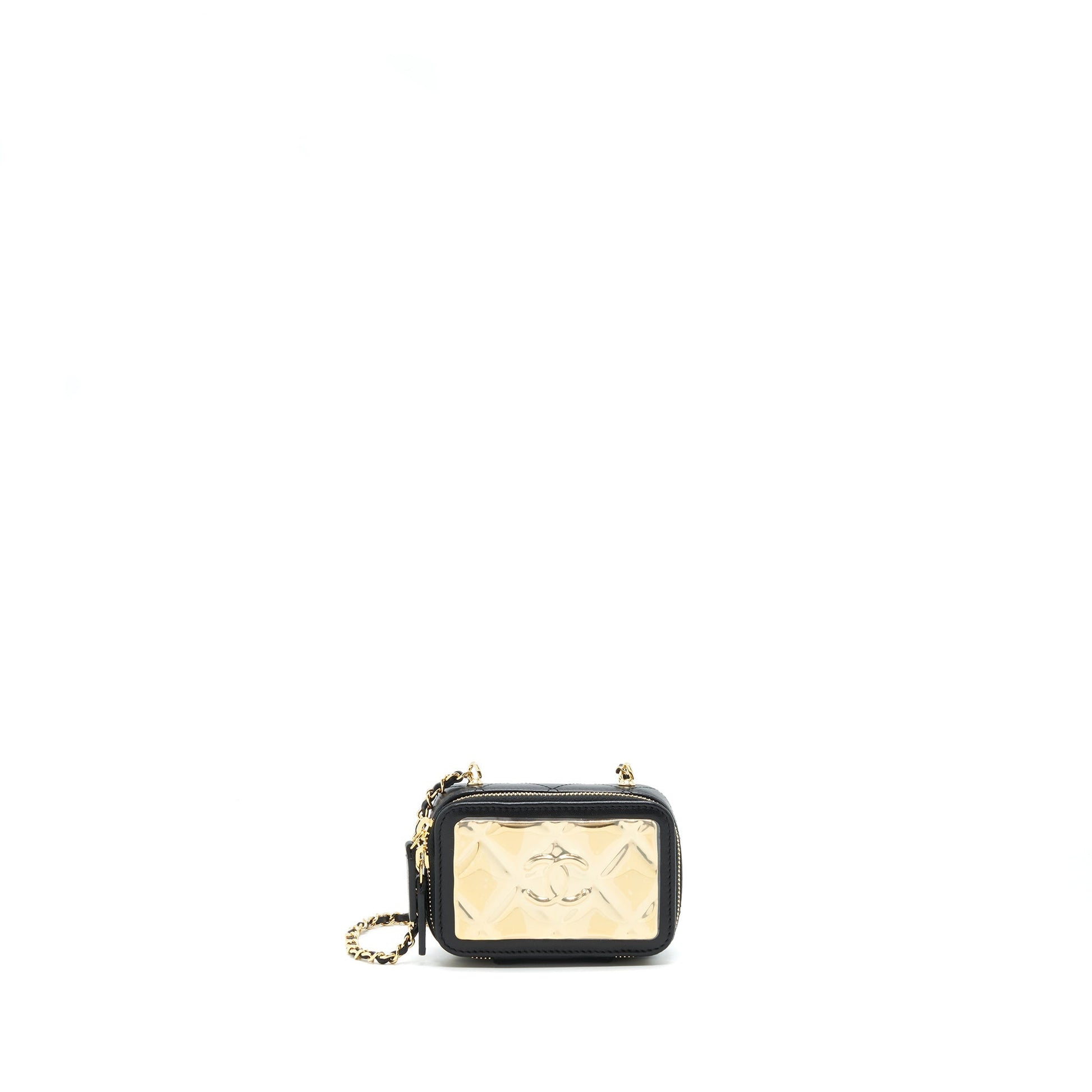 Chanel 21K GHW Black Clutch Bag
