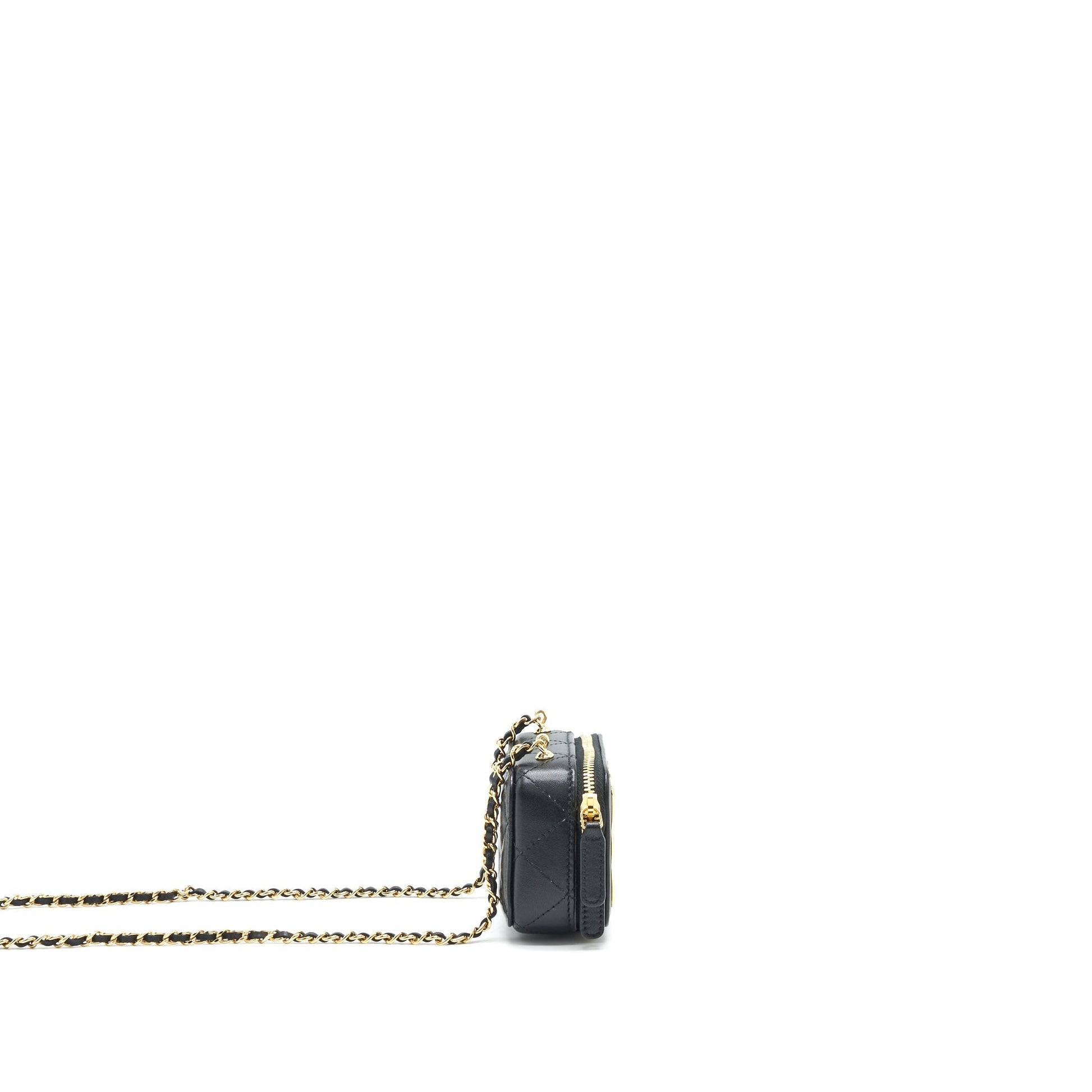Chanel 21K GHW Black Clutch Bag