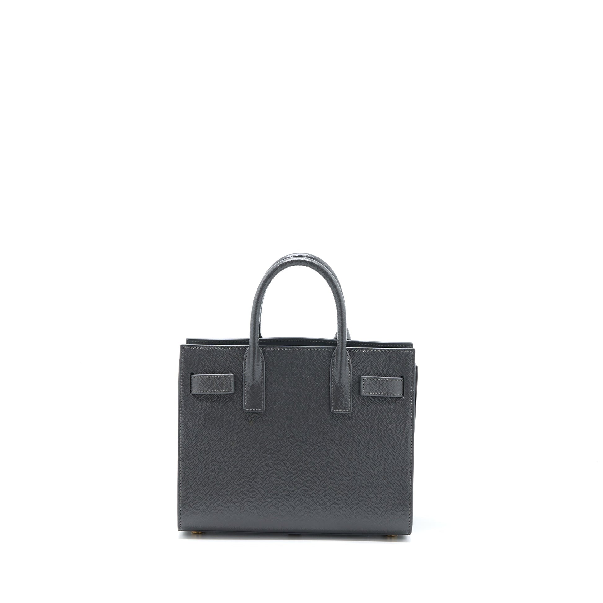 YSL Saint Laurent Sac De Jour Nano Grey Travel Bag