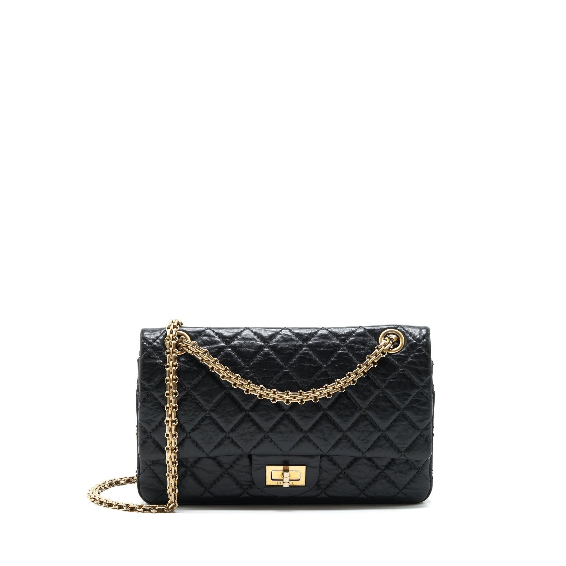 Chanel reissue 2.55 GHW Black Small Handbag