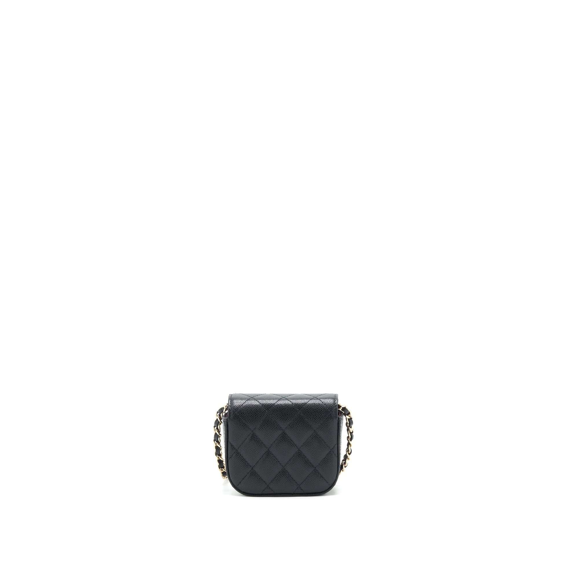 Chanel flap Vanity Caviar LGHW Black Mini Bag