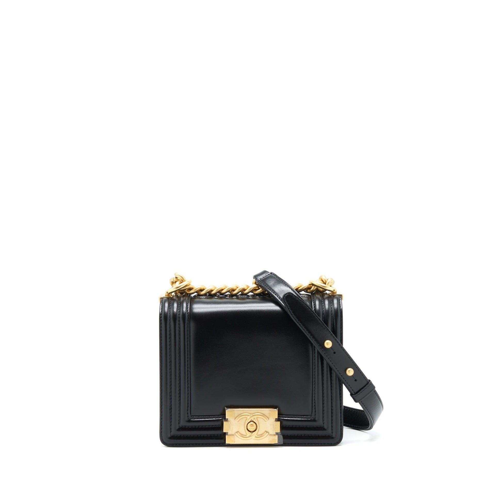 Chanel 22P Boy Calfskin GHW Black Mini Bag
