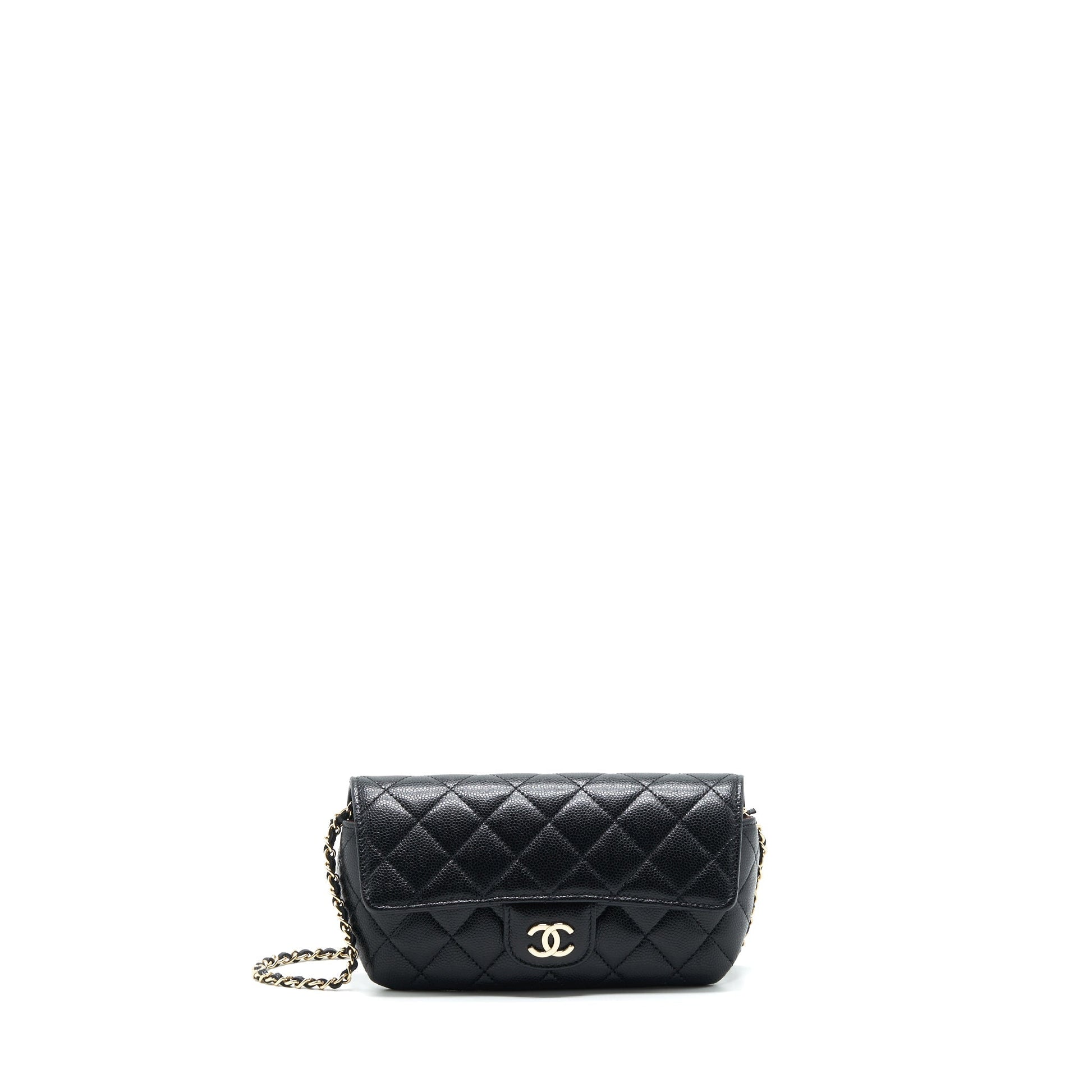 Chanel Glass caviar LGHW Black Mini Bag
