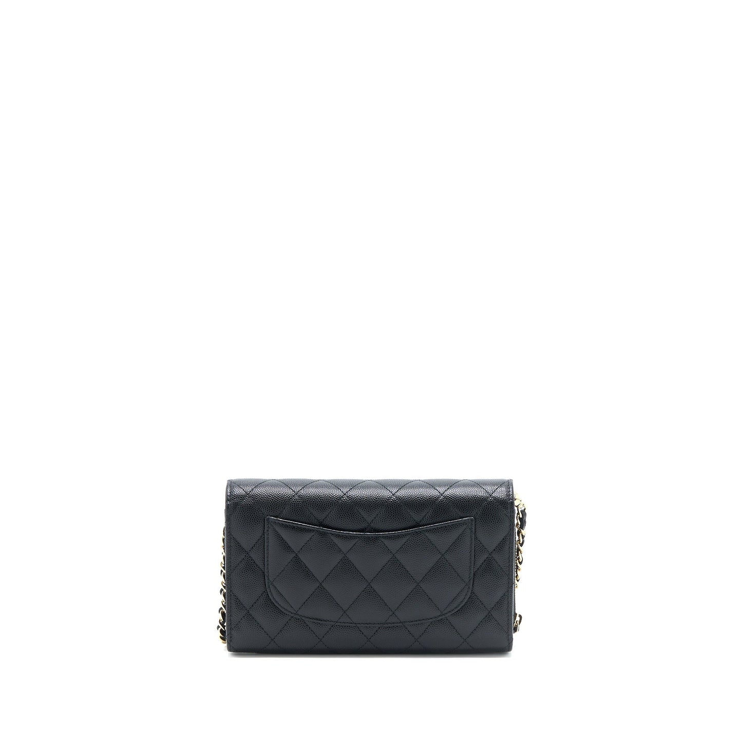 Chanel 3 1 on Caviar LGHW Black Wallet Case Black Lghw