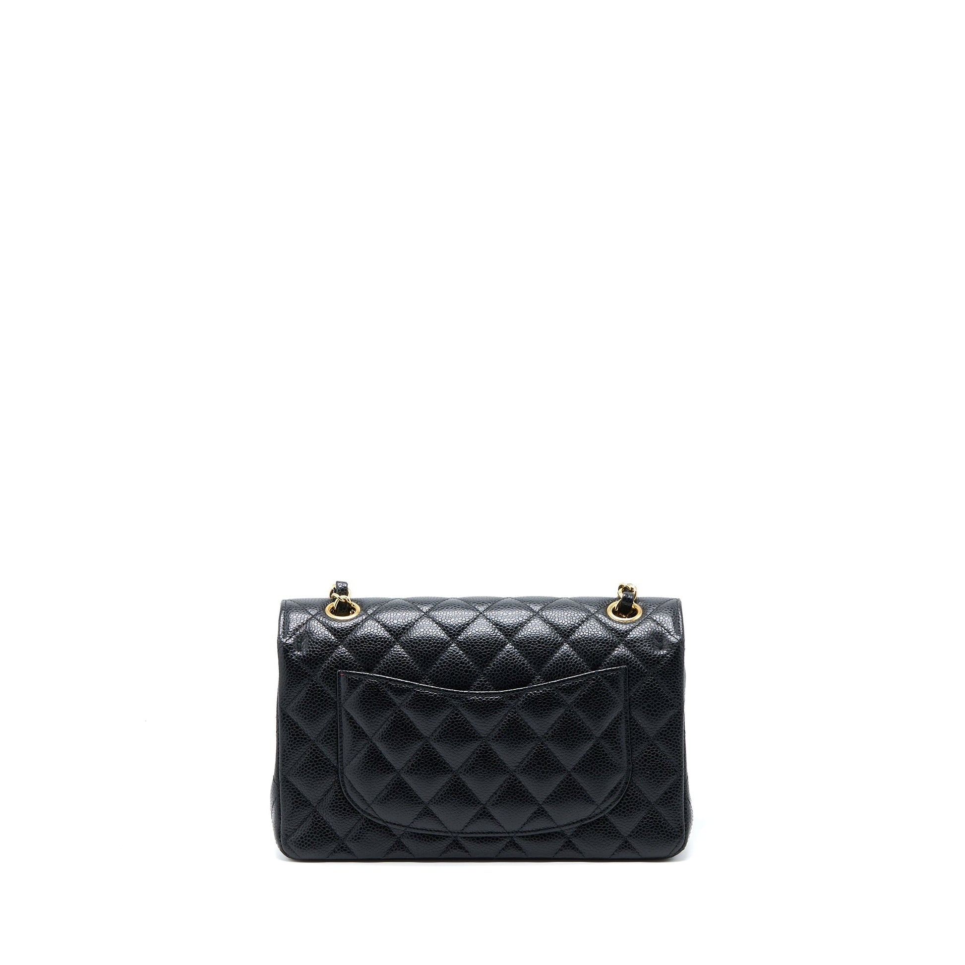Chanel Classic Double Flap Caviar GHW Black Small Shoulder Bag Ghw 1