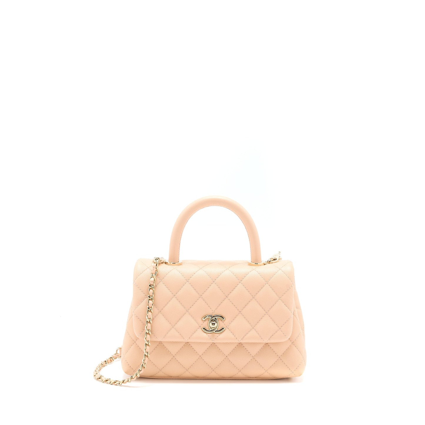 Chanel Coco Handle Caviar Light LGHW Pink Small Handbag