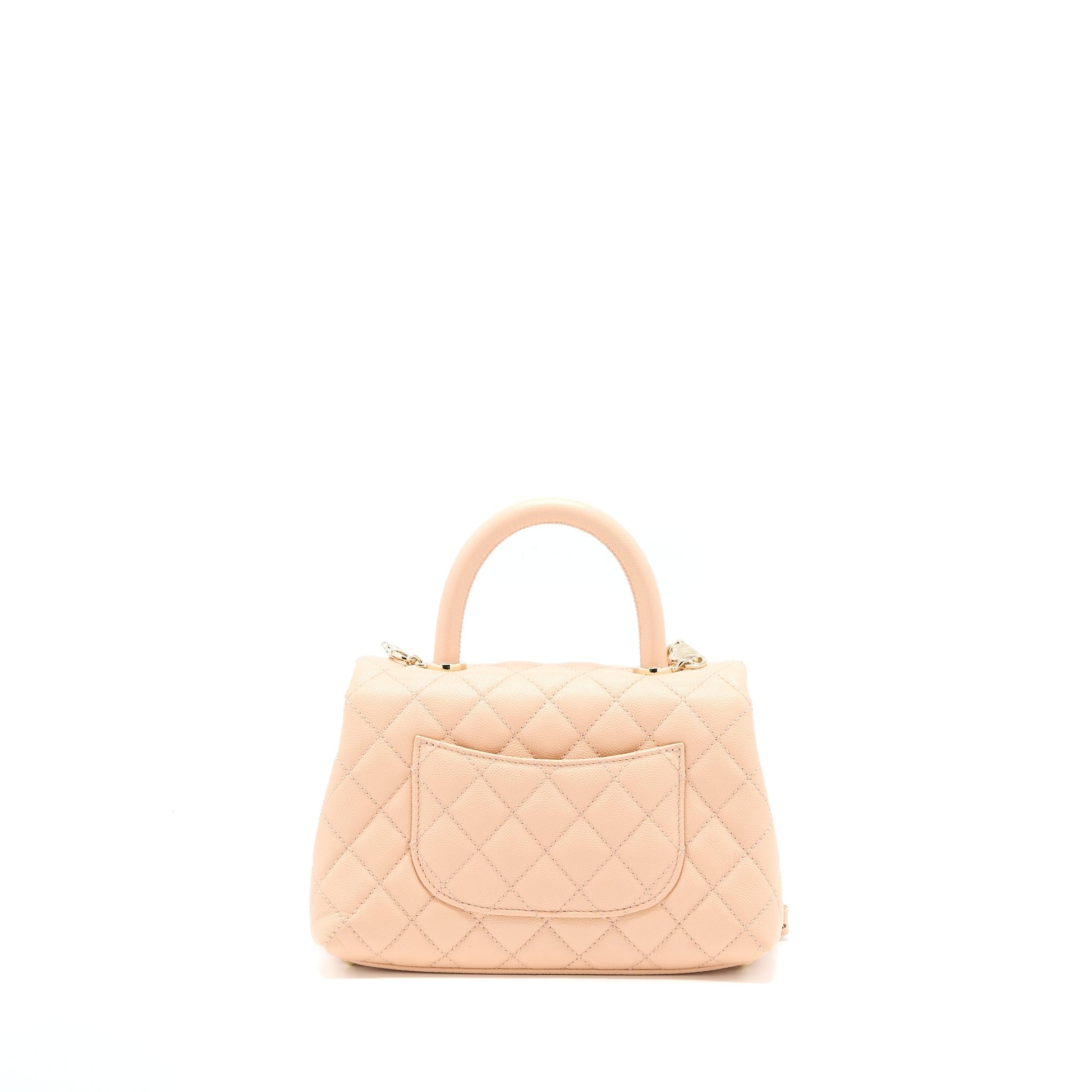 Chanel Coco Handle Caviar Light LGHW Pink Small Handbag