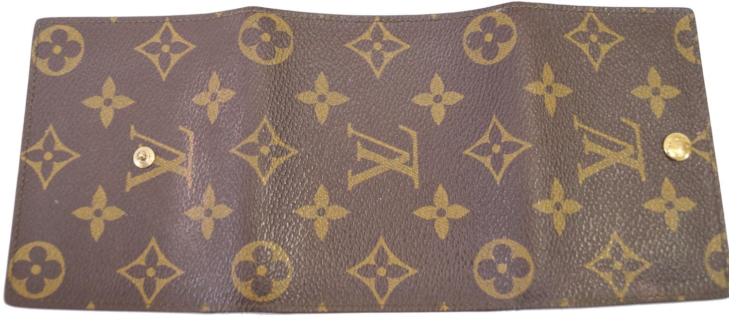Louis Trifold Wallet Clutch Bag Canvas Monogram