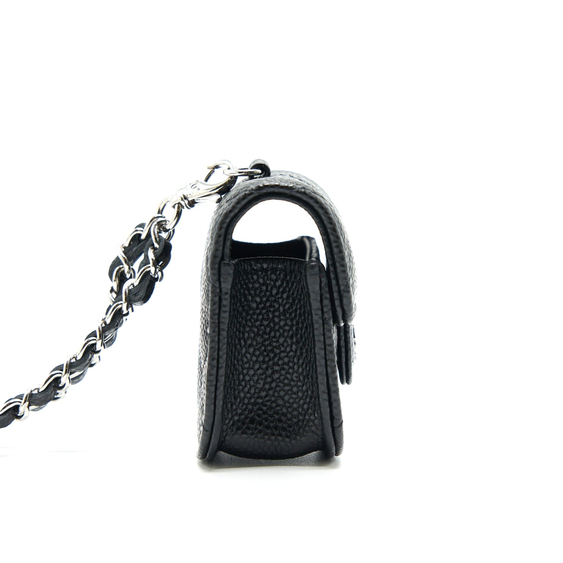 Chanel AirPods Caviar SHW Black Handbag Black Shw