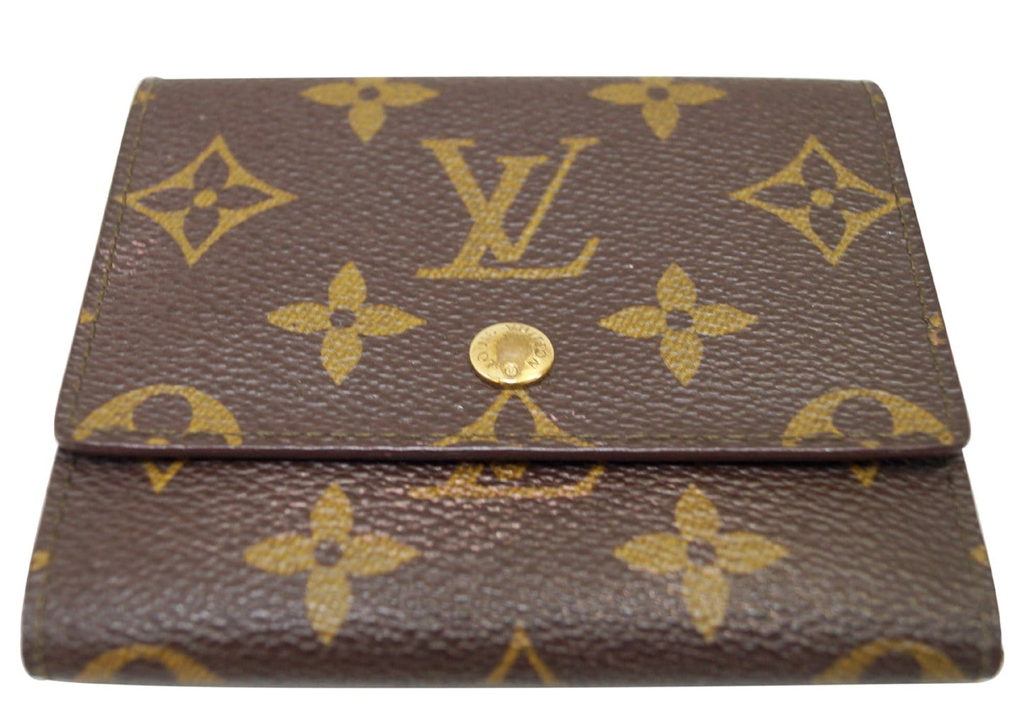 Louis Trifold Wallet Clutch Bag Canvas Monogram