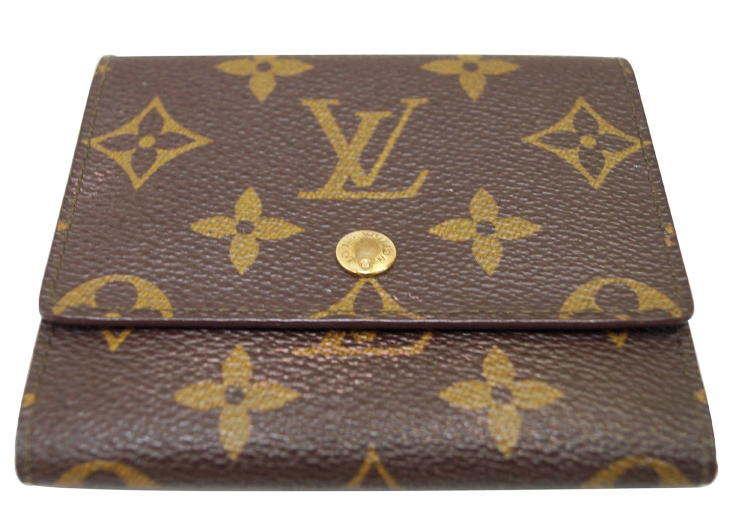 Louis Trifold Wallet Clutch Bag Canvas Monogram
