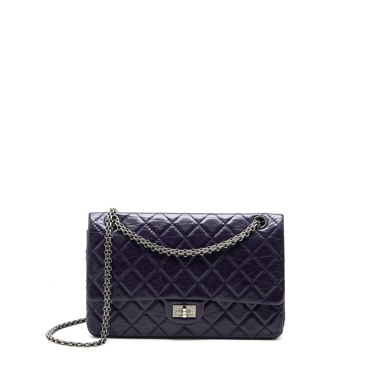Chanel 2.55 Reissue Flap Aged Calfskin Dark Shoulder Bag