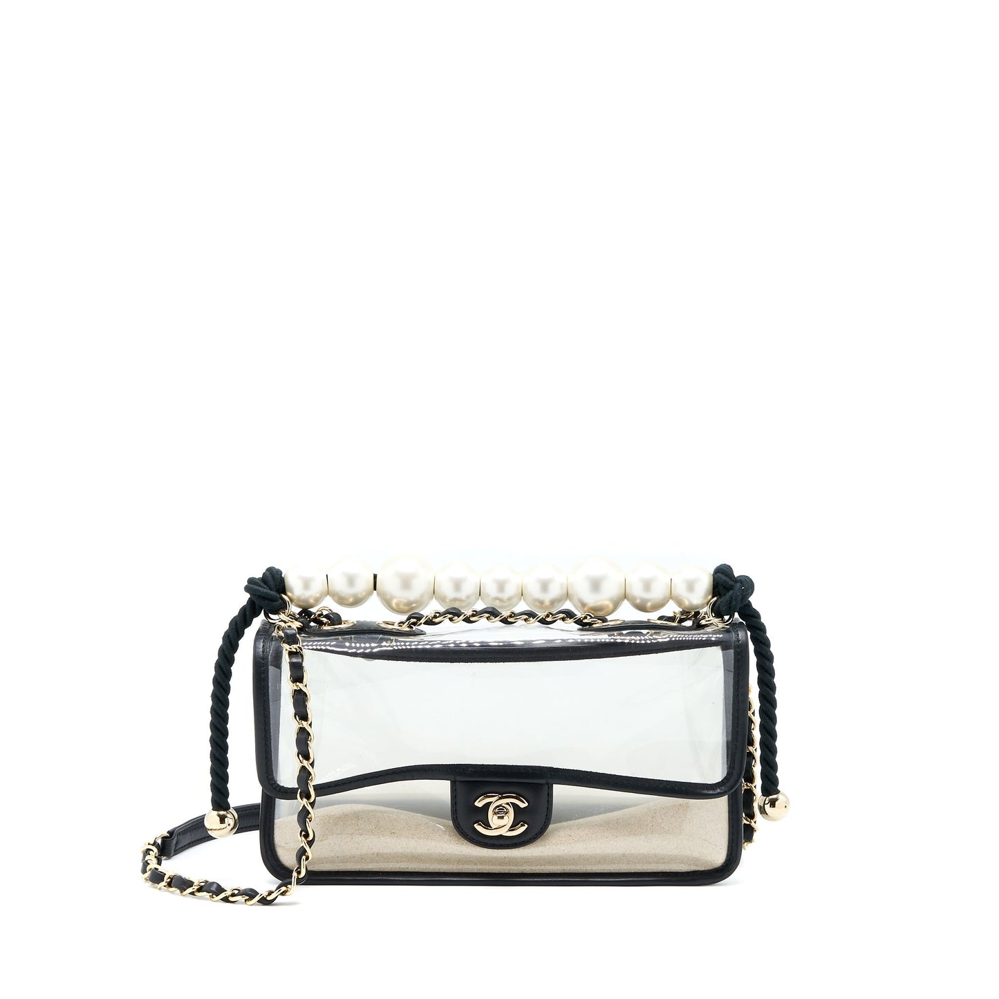 Chanel Sand By Sea Flap PVC Lambskin Shoulder Bag