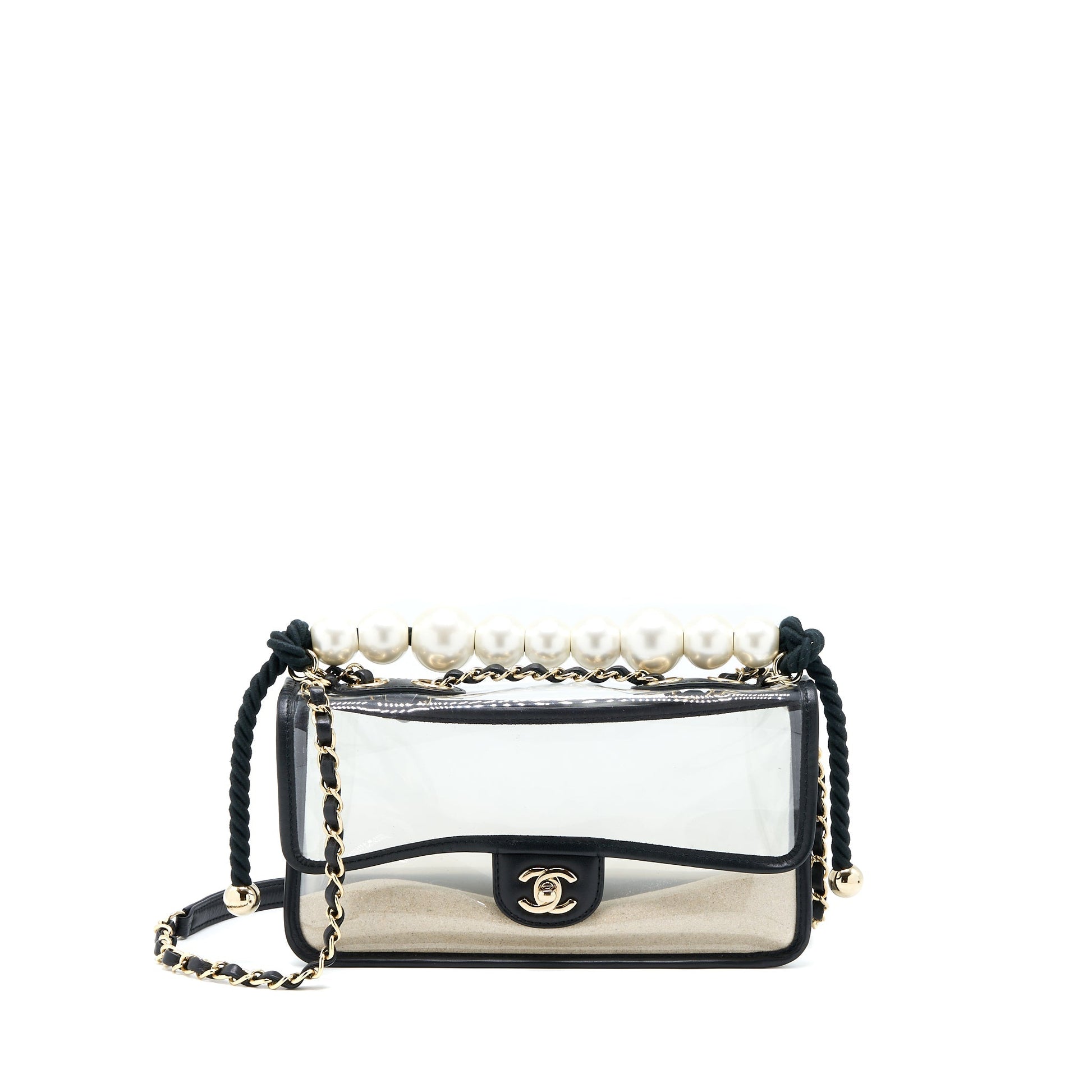 Chanel Sand By Sea Flap PVC Lambskin Shoulder Bag