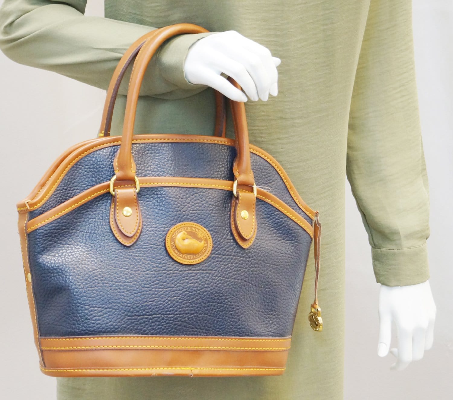 Dooney & Bourke All Weather Satchel Bag Leather Travel Bag