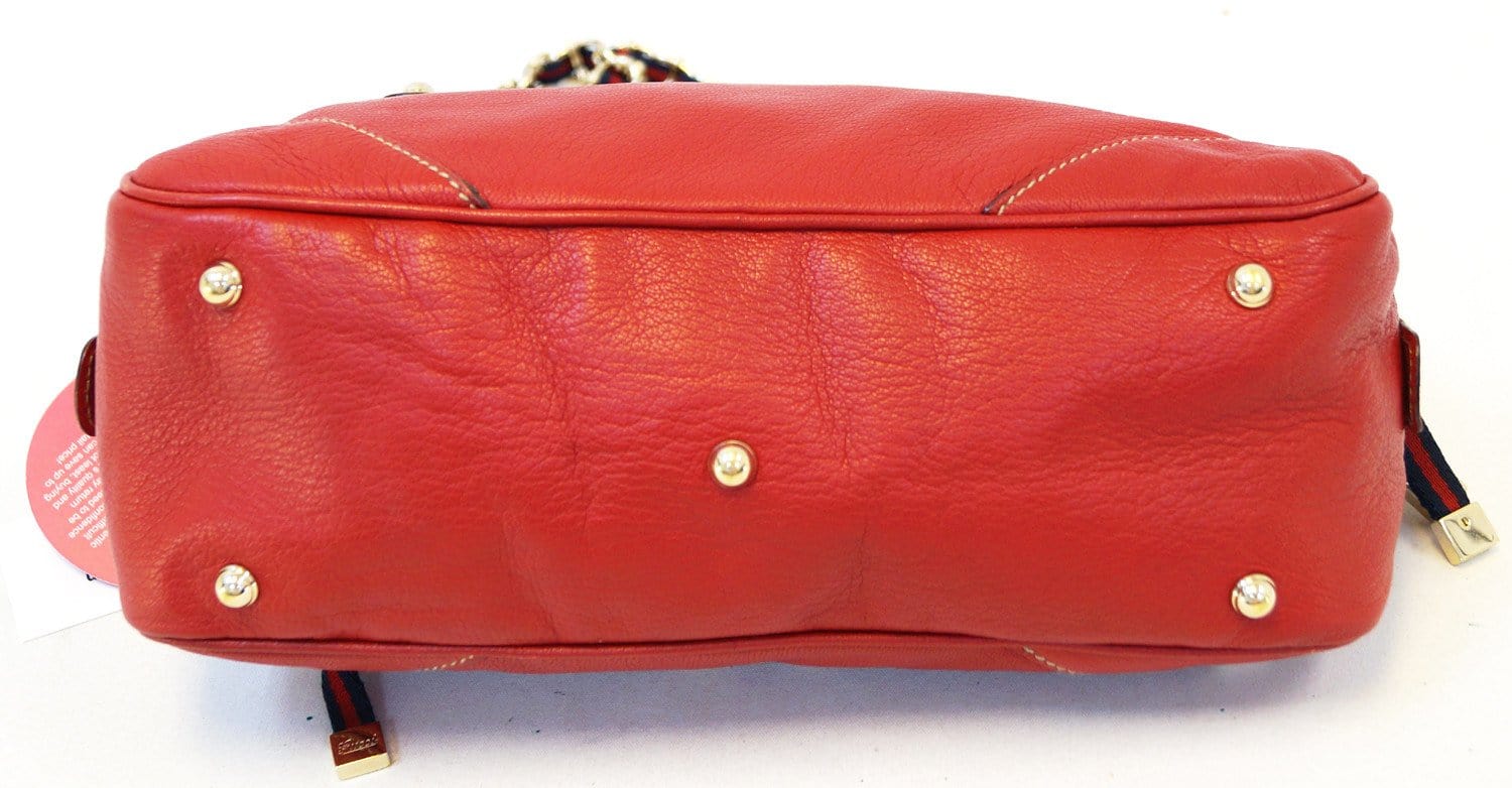 Gucci Cruise Shoulder Bag Leather Red